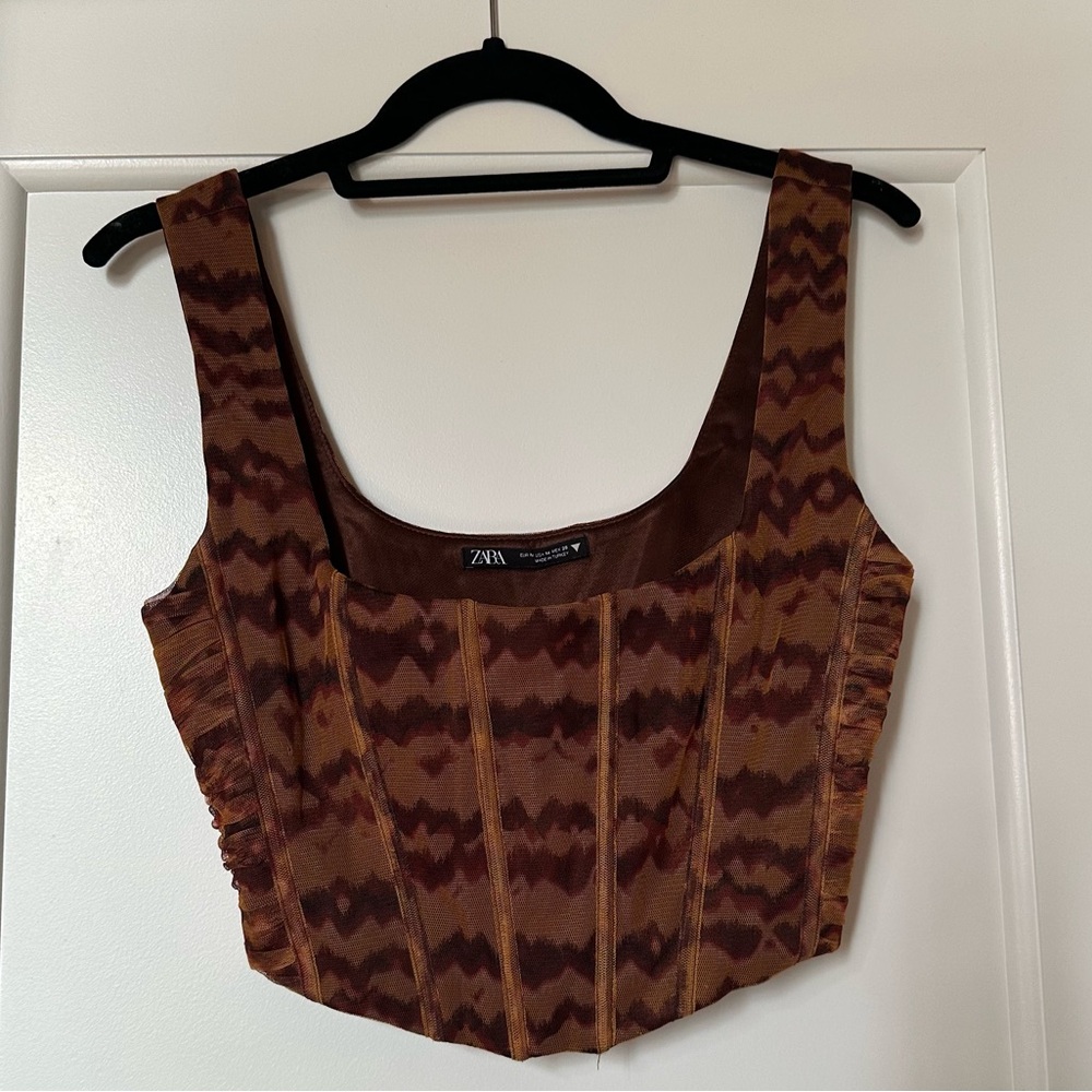 Zara Tulle Corset Top